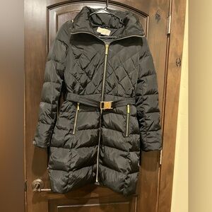 Michael Kors Black Coat with Gold Hardware